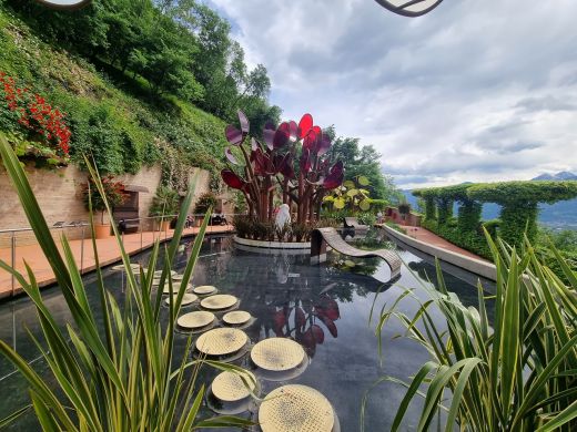 Gärten von Schloss Trauttmansdorff in Meran-Italien 2025-Teich_II