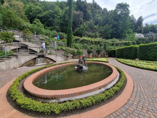 Gärten von Schloss Trauttmansdorff in Meran-Italien 2025-Teich_I